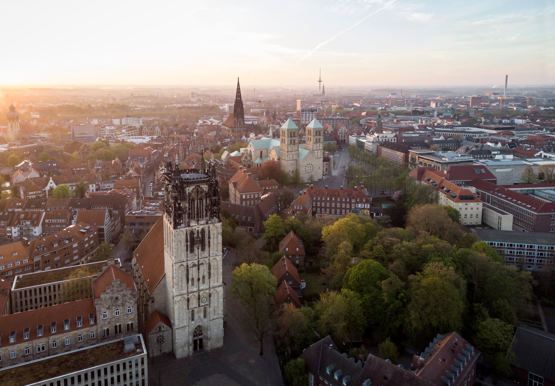 Altstadt-Silhouette Münster Altstadt-Silhouette Münster